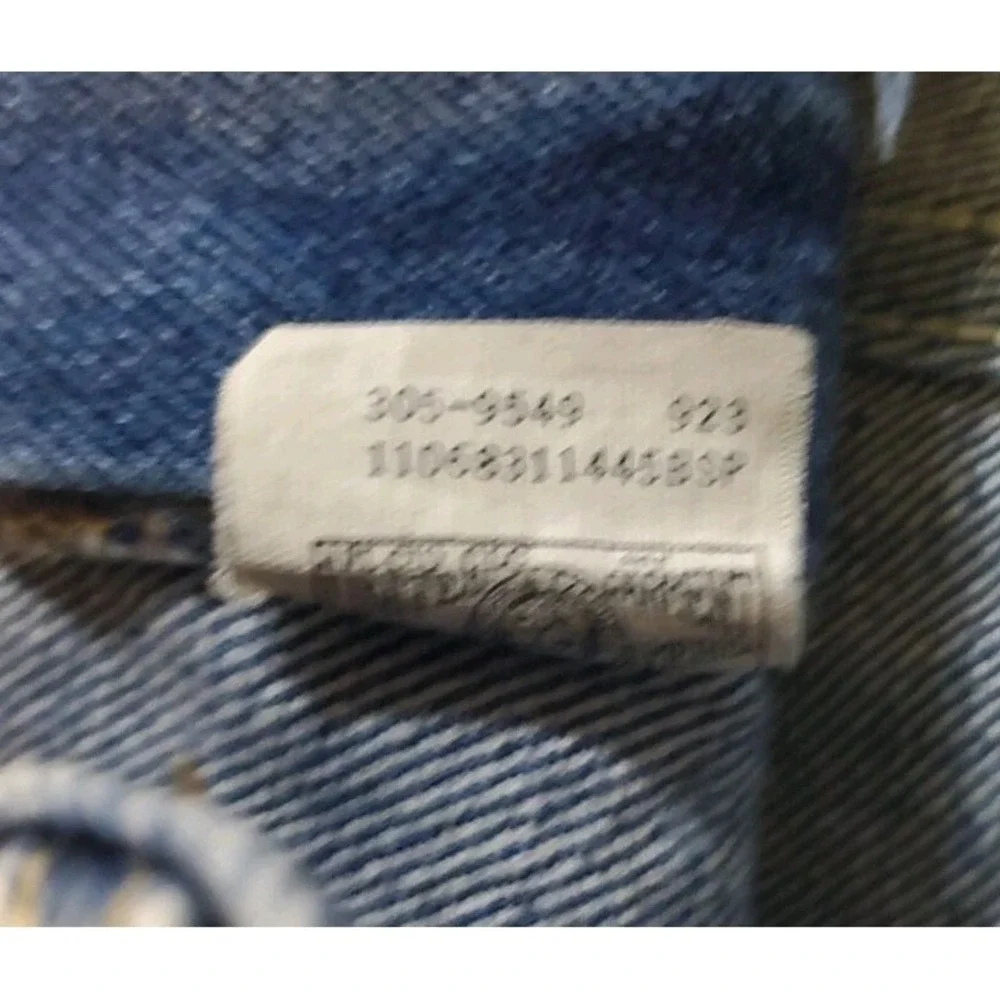 Vintage LEE MR Jeans Womens Size 16 Union Made In USA Blue Denim Straight Leg